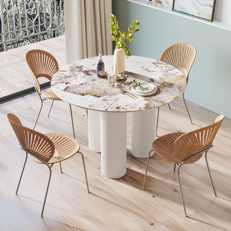 Estilo contemporáneo Round 3 Legs Mesa de comedor Muebles para el hogar para interiores