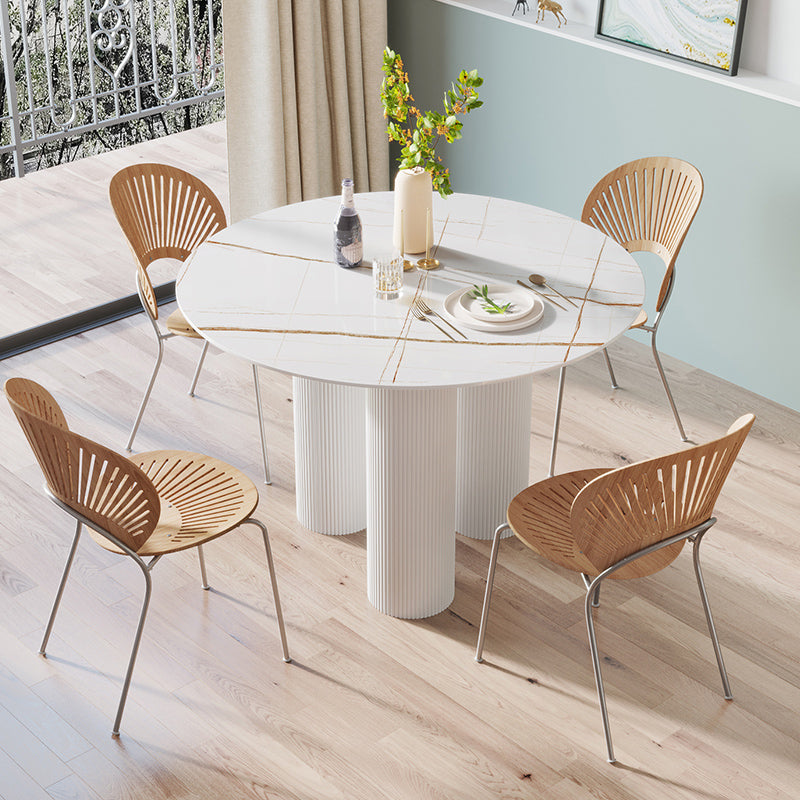 Estilo contemporáneo Round 3 Legs Mesa de comedor Muebles para el hogar para interiores