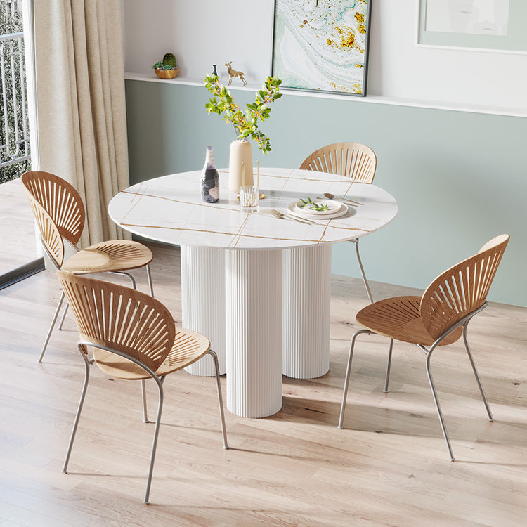 Estilo contemporáneo Round 3 Legs Mesa de comedor Muebles para el hogar para interiores