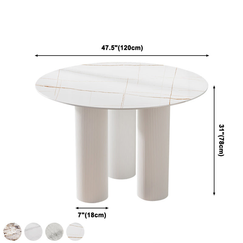 Estilo contemporáneo Round 3 Legs Mesa de comedor Muebles para el hogar para interiores