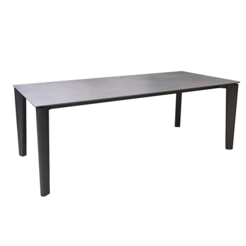 Rectangle Dining Table Simple Dinner Room Simple Table with 4 Wood Legs Base