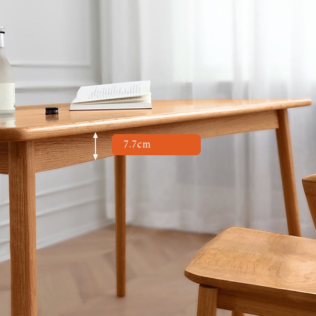Massive Eiche Holz Rechteck Esstisch moderner moderner Küchenholz Tisch mit 4 Beinen