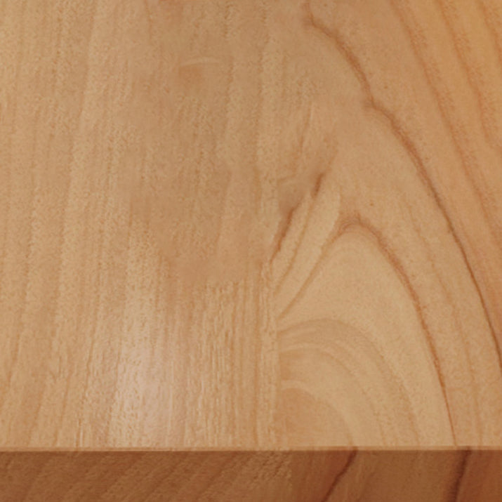 Eenvoudige dennen vaste houten eettafel rechthoekige tafel in houten kleur met vier veter