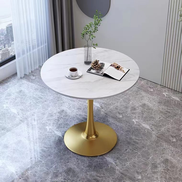 Tavolo da pranzo rotondo contemporaneo tavolo da pranzo in pietra sinterizzato per sala da pranzo