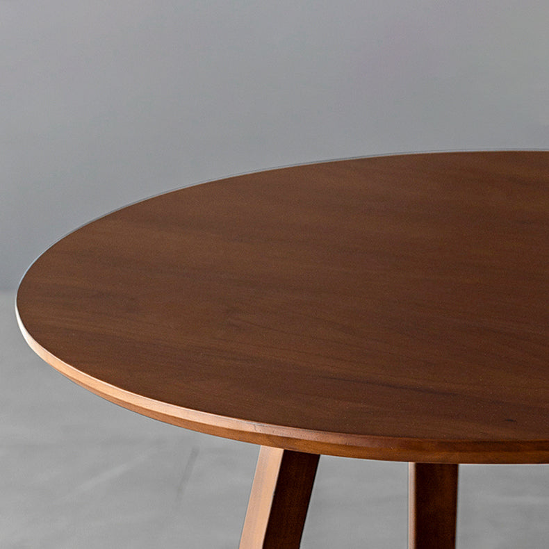 Mesa de comedor redonda de estilo contemporáneo muebles de madera maciza para comedor