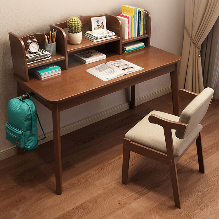 Scandinavian Style Wood Dining Side Chair Upholstered Open Back Dining Side Chair