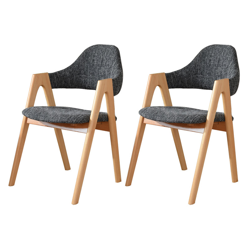 Modern Solid Wood Opening Back Dining Arm Chair Kitchen Dining Arm Chair