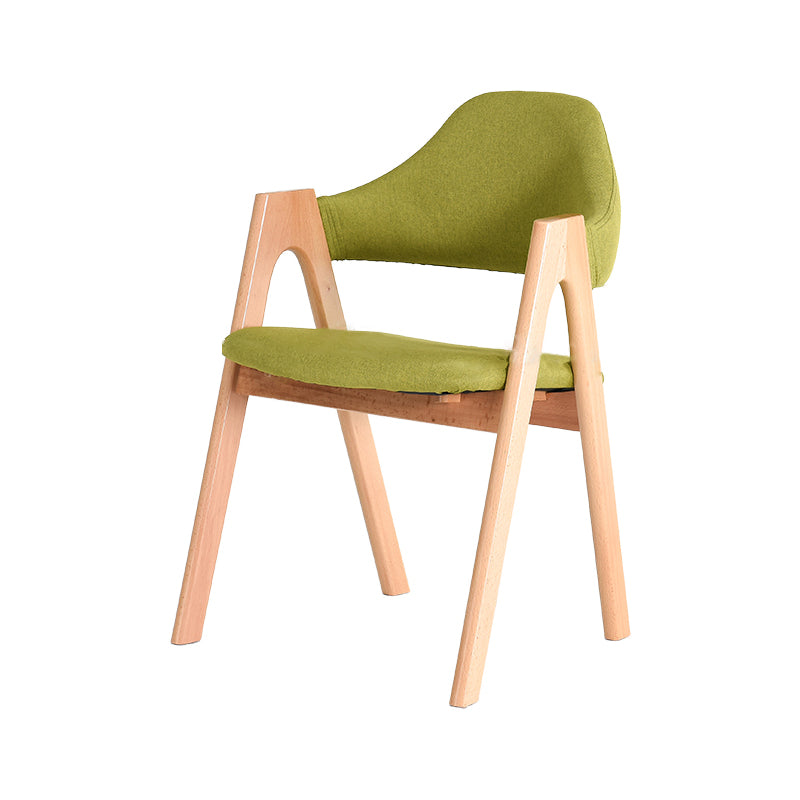 Modern Solid Wood Opening Back Dining Arm Chair Kitchen Dining Arm Chair