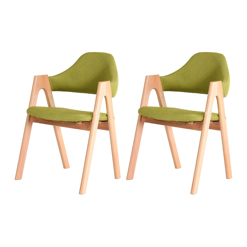 Modern Solid Wood Opening Back Dining Arm Chair Kitchen Dining Arm Chair