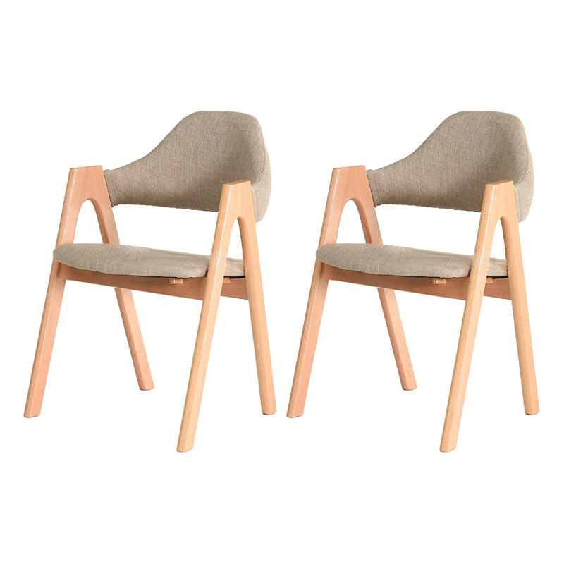 Modern Solid Wood Opening Back Dining Arm Chair Kitchen Dining Arm Chair