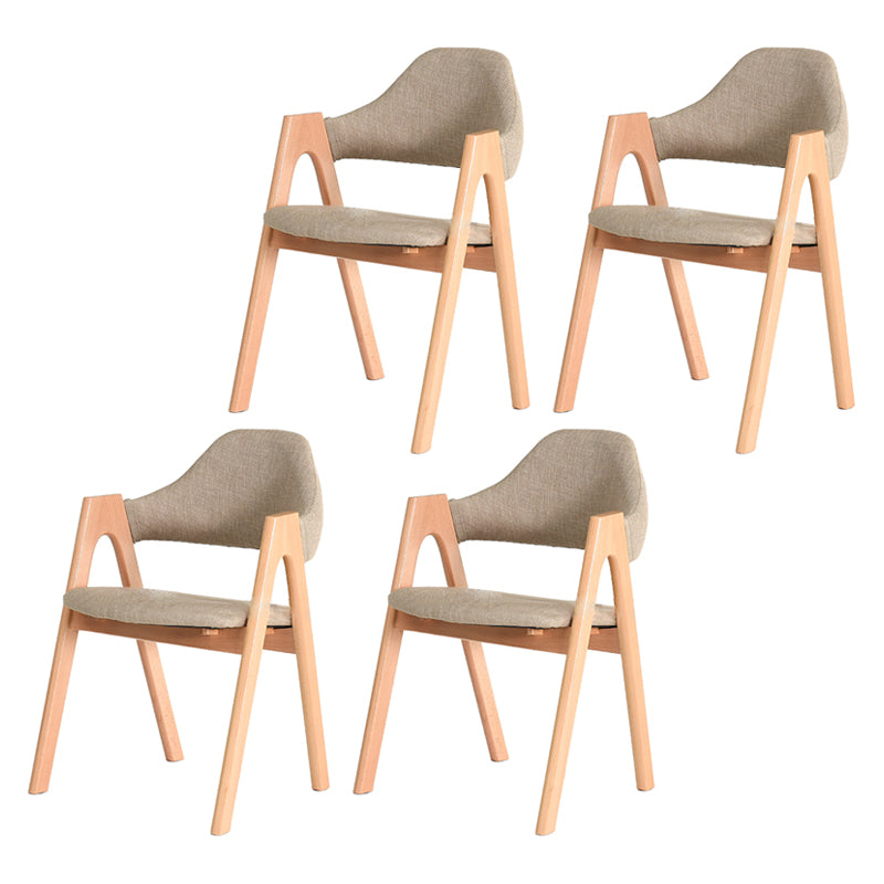 Modern Solid Wood Opening Back Dining Arm Chair Kitchen Dining Arm Chair