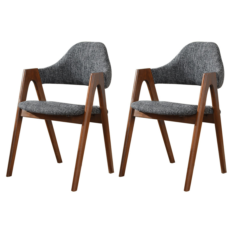 Modern Solid Wood Opening Back Dining Arm Chair Kitchen Dining Arm Chair