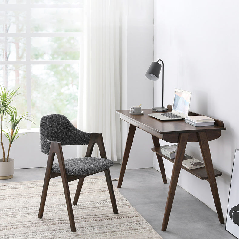 Modern Solid Wood Opening Back Dining Arm Chair Kitchen Dining Arm Chair