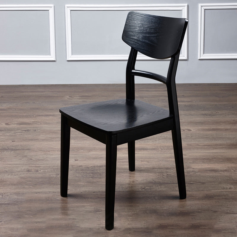 Solid Wood Industrial Style Side Chair Ladder Back Kitchen Dining Chair