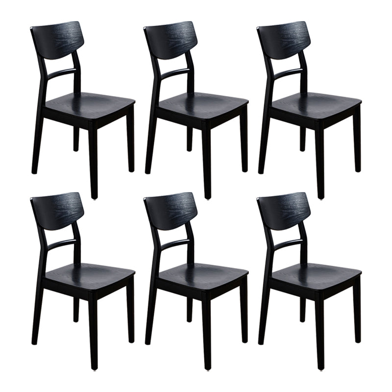 Solid Wood Industrial Style Side Chair Ladder Back Kitchen Dining Chair