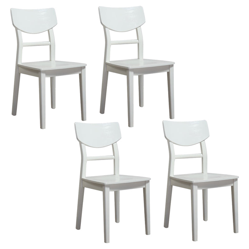 Solid Wood Industrial Style Side Chair Ladder Back Kitchen Dining Chair