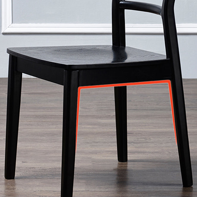 Solid Wood Industrial Style Side Chair Ladder Back Kitchen Dining Chair