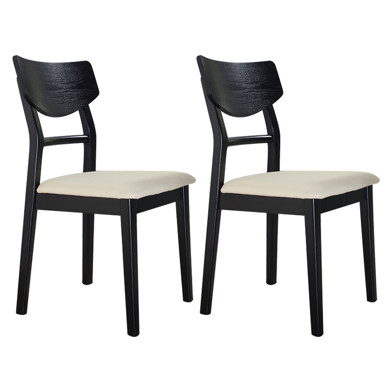 Solid Wood Industrial Style Side Chair Ladder Back Kitchen Dining Chair