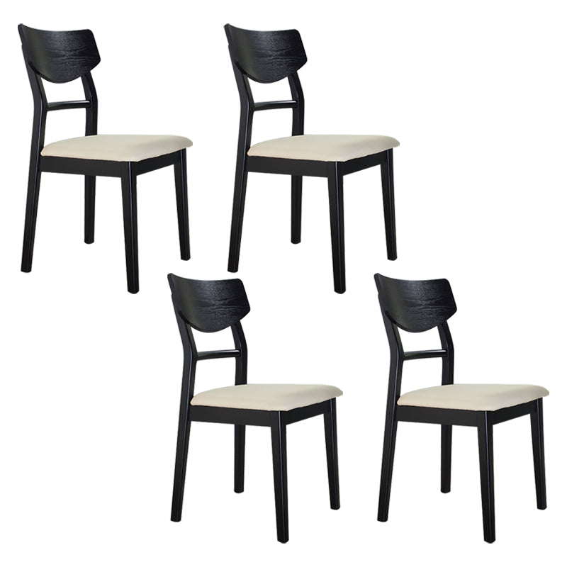 Solid Wood Industrial Style Side Chair Ladder Back Kitchen Dining Chair