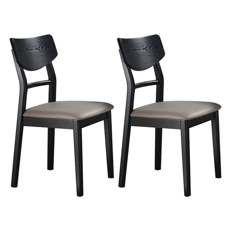Solid Wood Industrial Style Side Chair Ladder Back Kitchen Dining Chair