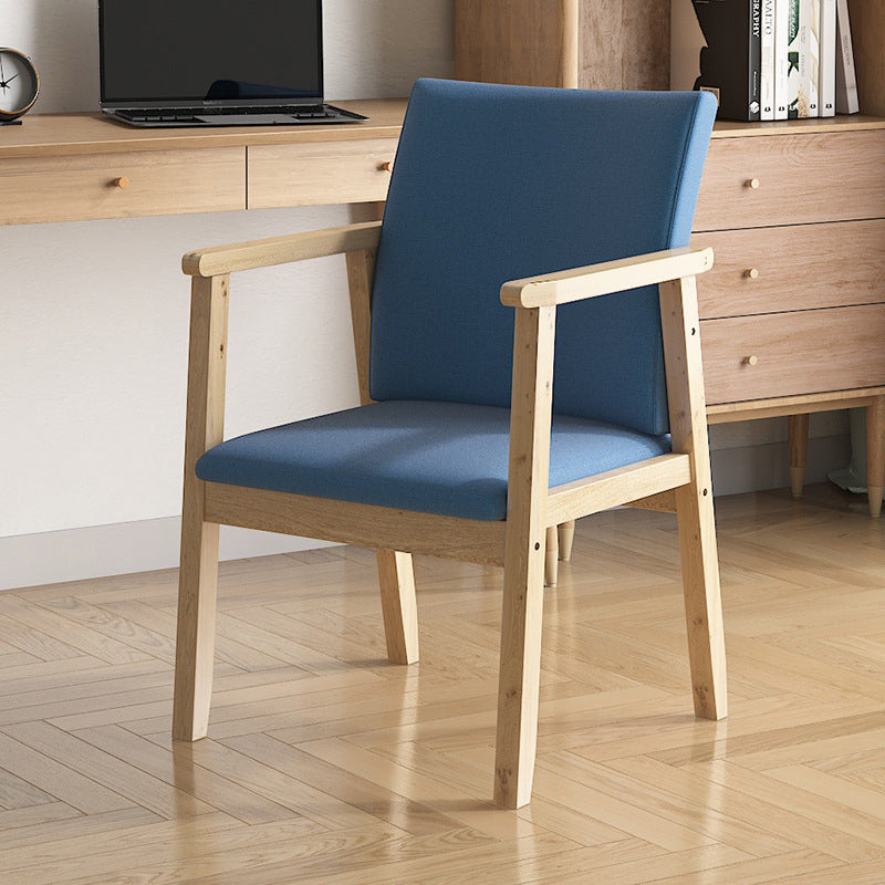Contemporary Style Solid Wood Open Back Arm Chair Kitchen Dining Room Chairs