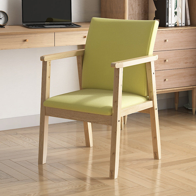 Contemporary Style Solid Wood Open Back Arm Chair Kitchen Dining Room Chairs