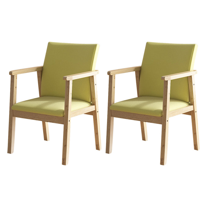 Contemporary Style Solid Wood Open Back Arm Chair Kitchen Dining Room Chairs