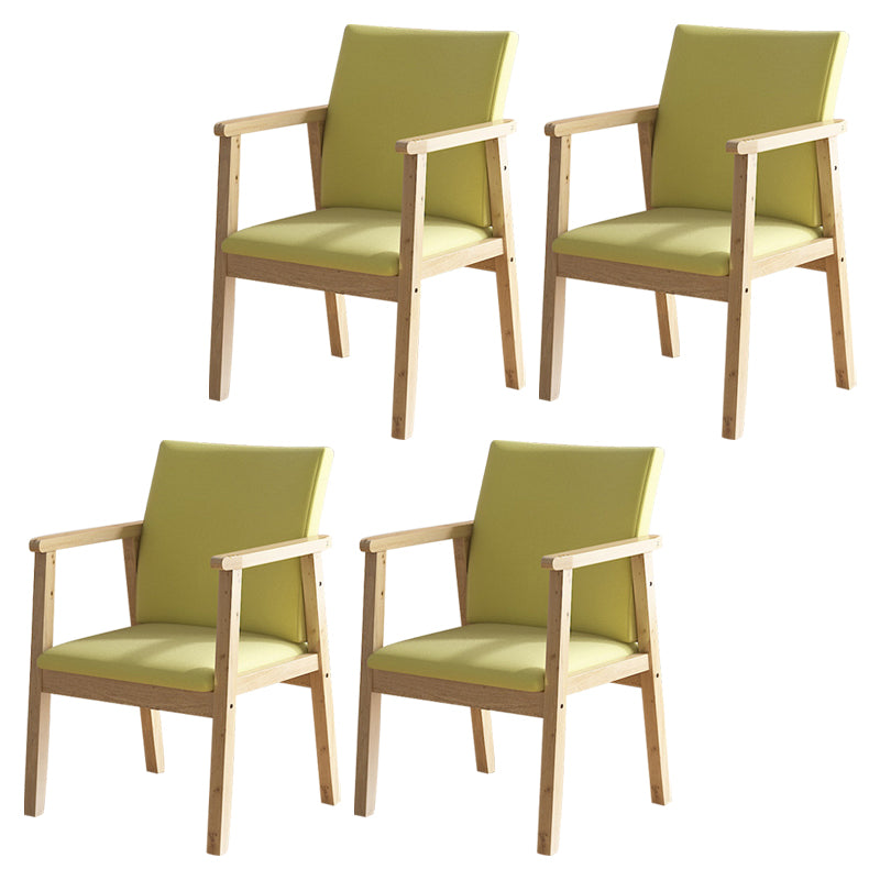 Contemporary Style Solid Wood Open Back Arm Chair Kitchen Dining Room Chairs