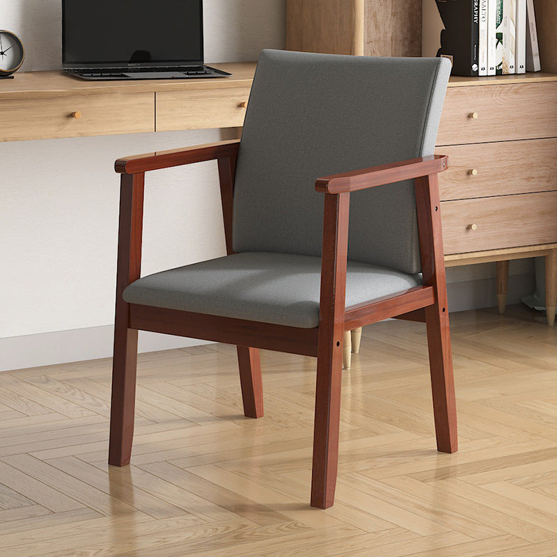Contemporary Style Solid Wood Open Back Arm Chair Kitchen Dining Room Chairs