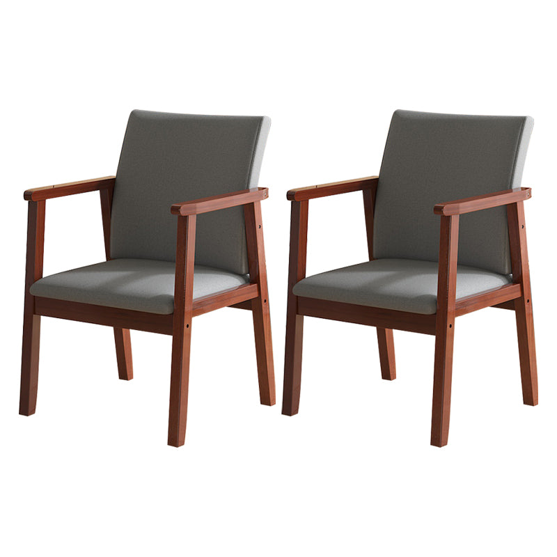 Contemporary Style Solid Wood Open Back Arm Chair Kitchen Dining Room Chairs