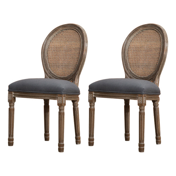 Farmhouse Dining Chair with Wood Legs King Louis Back Side Chair for Home Use