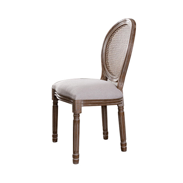 Farmhouse Dining Chair with Wood Legs King Louis Back Side Chair for Home Use