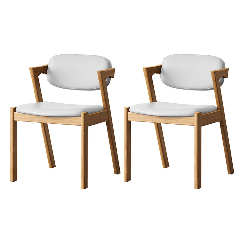 Contemporary Kitchen Solid Wood Dining Side Chair Opening Back Dining Side Chair