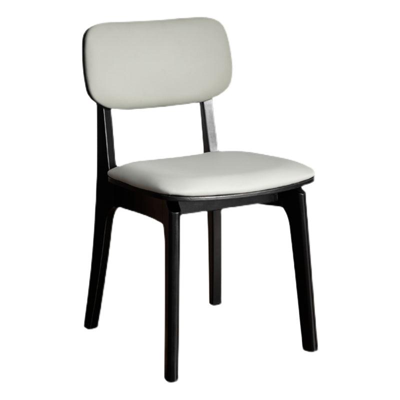 Chaise d'appoint de salle à manger de cuisine contemporaine, chaise d'appoint de salle à manger en bois massif à dossier ouvrant