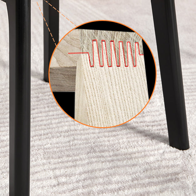 Chaise d'appoint de salle à manger de cuisine contemporaine, chaise d'appoint de salle à manger en bois massif à dossier ouvrant