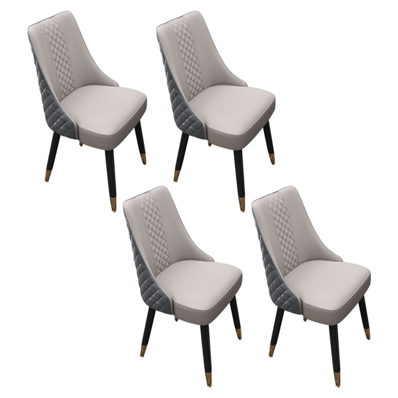 Scandinavian Style Wood Side Dining Chairs Dining Room Solid Back Chair