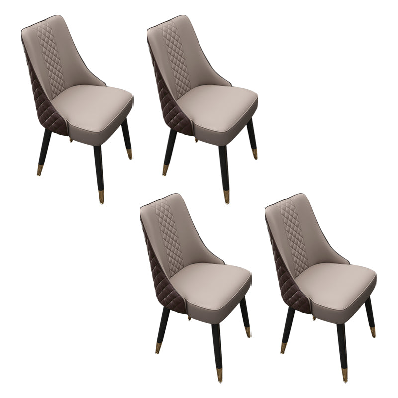Scandinavian Style Wood Side Dining Chairs Dining Room Solid Back Chair