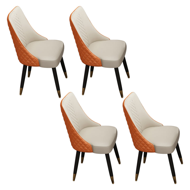Scandinavian Style Wood Side Dining Chairs Dining Room Solid Back Chair