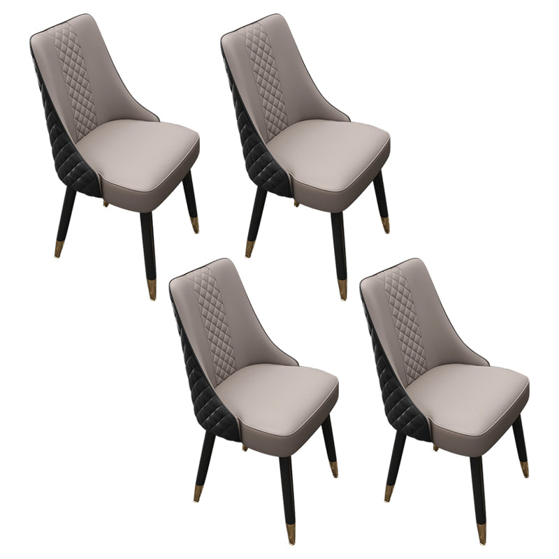 Scandinavian Style Wood Side Dining Chairs Dining Room Solid Back Chair