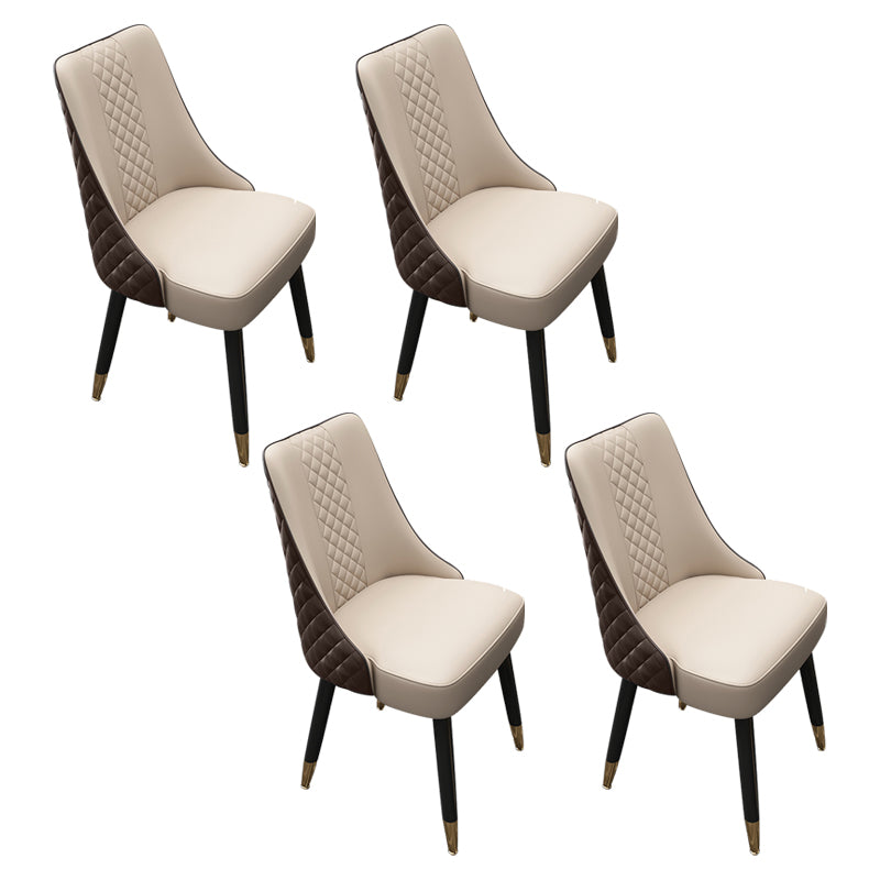 Scandinavian Style Wood Side Dining Chairs Dining Room Solid Back Chair