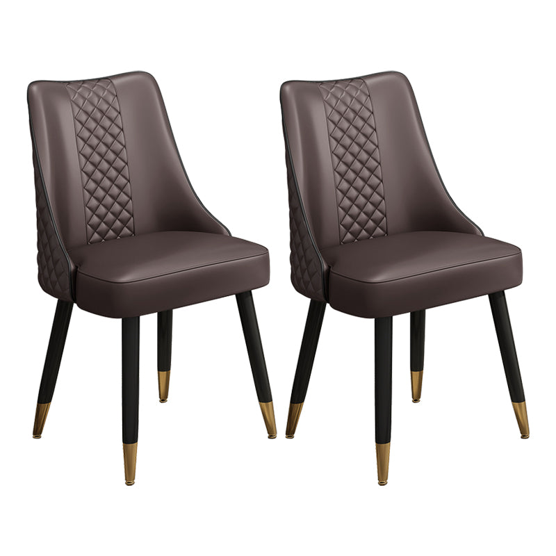 Scandinavian Style Wood Side Dining Chairs Dining Room Solid Back Chair