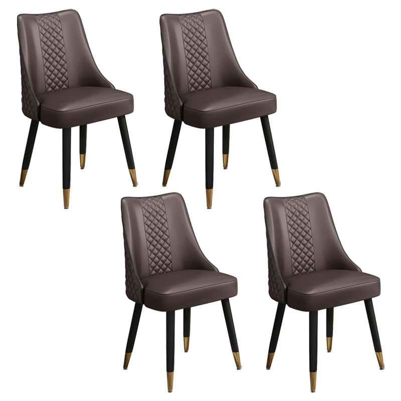 Scandinavian Style Wood Side Dining Chairs Dining Room Solid Back Chair
