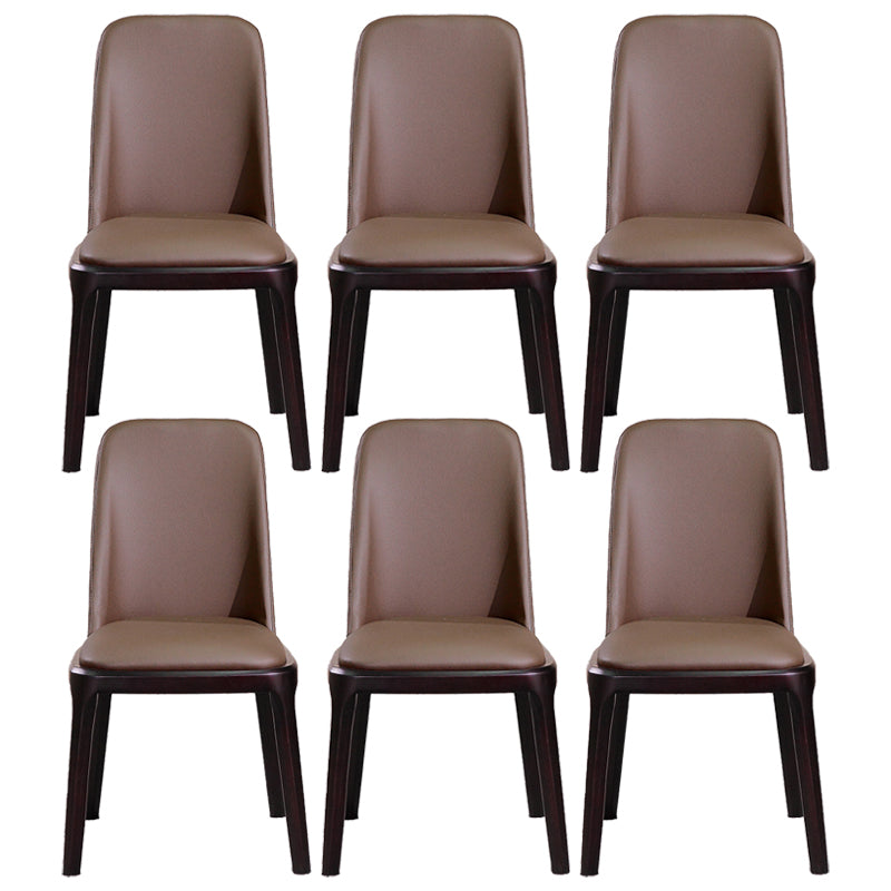 Minimalist Solid Wood Kitchen Dining Side Chair Solid Back Dining Side Chair