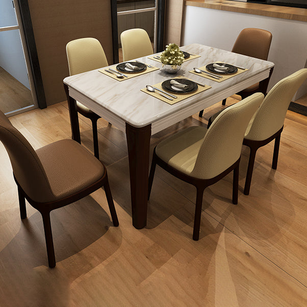 Minimalist Solid Wood Kitchen Dining Side Chair Solid Back Dining Side Chair