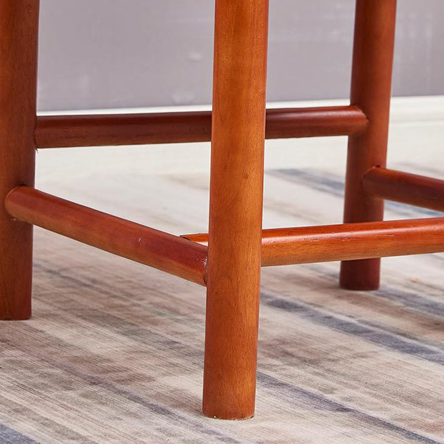 Traditional Style Solid Wood Side Chair Matte Finish Slat Back Dining Chair for Home