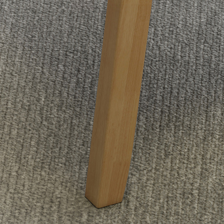 Modern Kitchen Khaki Dining Arm Chair Solid Wood Solid Back Dining Arm Chair