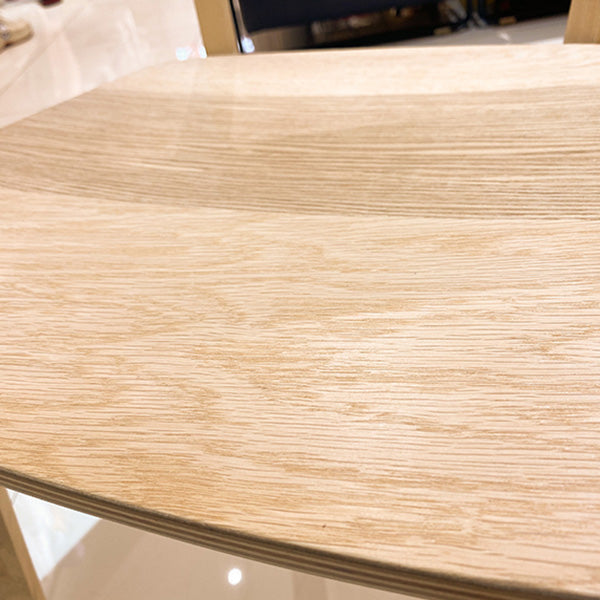 Chaise d'appoint de cuisine à dossier ouvert minimaliste, chaise d'appoint de salle à manger en bois massif