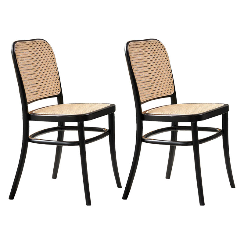 Modern Style Solid Wood Dining Room Kitchen Chair Open Back Side Chairs