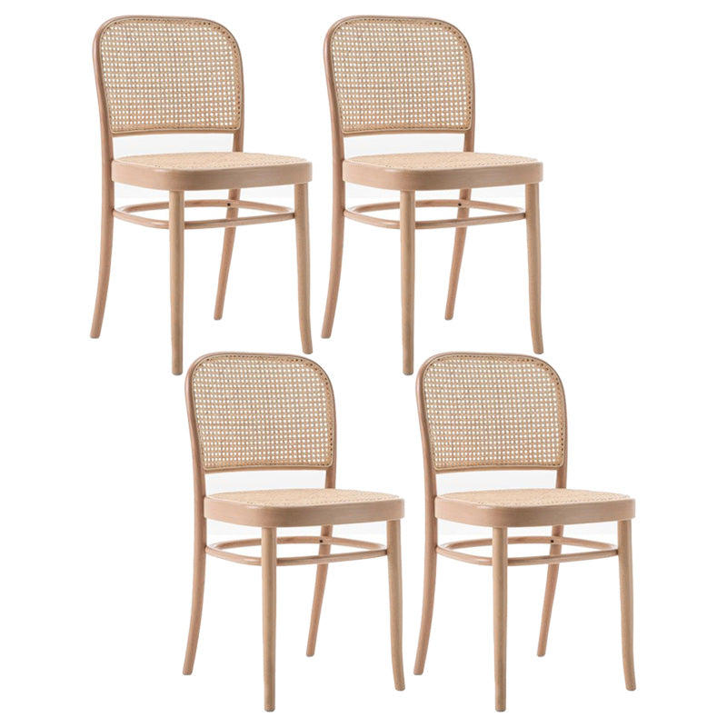 Modern Style Solid Wood Dining Room Kitchen Chair Open Back Side Chairs