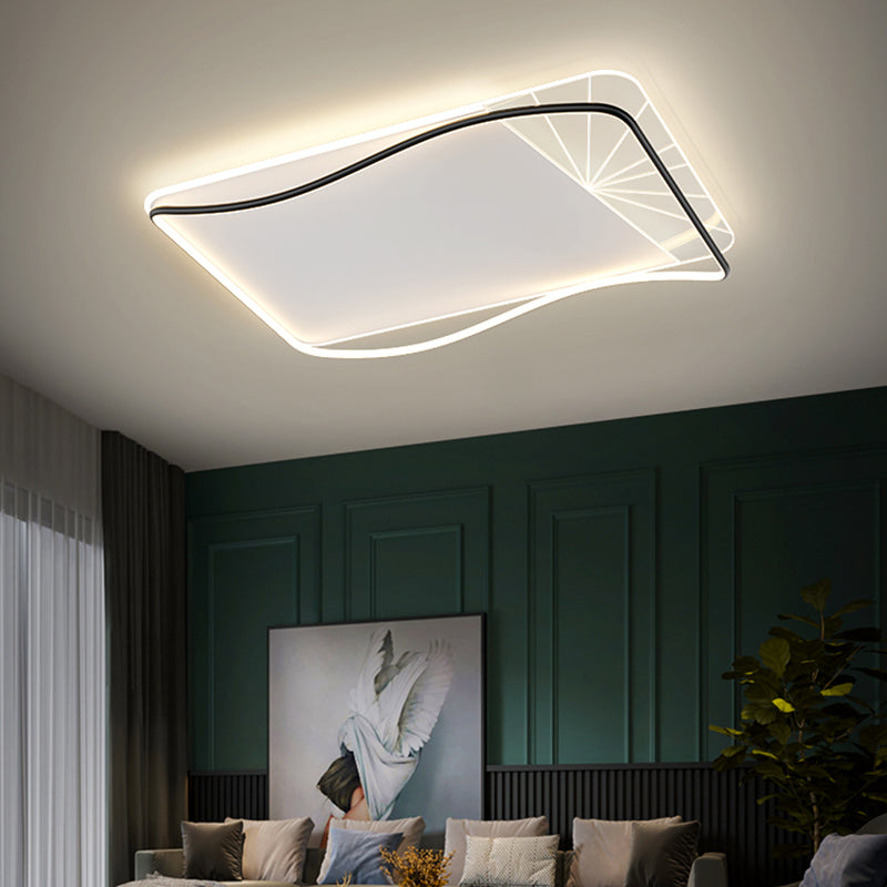 Éclairage de la bouffée de vidange Geometric Flush Mount Light Flush-Mount Light Fixture